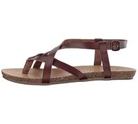 Blowfish Granola Damen-Sandalen, flach, Braun - Whiskey Dyecut Pu - Größe: 38.5 EU