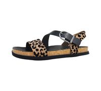 Blowfish Malibu Damen Lance Flache Sandals, Schwarzer Leopardendruck, Mittel Fit, EU 41