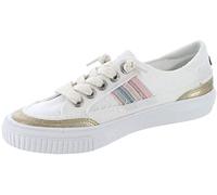 Blowfish Malibu Damen Alex Sneaker, Weiss/opulenter Garten, 38.5 EU
