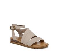 Blowfish Malibu Damen Balana Flache Sandals, Taupe Faux Suede, Mittel Fit, EU 36