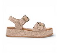 Blowfish Malibu Damen-Beige Kunstleder-Plattformsandalen - Magisch US 39
