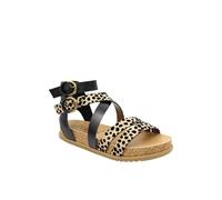 Blowfish Malibu Damen Fandie-B Sandale mit Doppelschnalle, Leopardenmuster und Schwarz, 38 EU, leopard, 38 EU