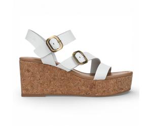 Blowfish Malibu Damen weiße Keilriemen-Espadrille-Absatzsandalen - Ali EU 38