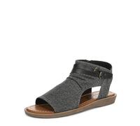 Blowfish Malibu Damen-Sandalen mit Riemchen und niedrigem Keilabsatz, Anthrazit, Denver EU 39/UK 6