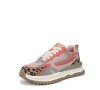 Blowfish Malibu Leo Damen-Sneaker, Pink/Blau/Leopard, 38 EU