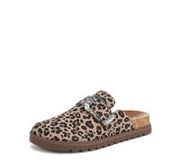 Blowfish Malibu Sienna Pantoletten für Damen, Leoparden-Wildlederimitat, Mittel, EU 41