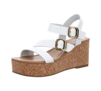 Blowfish Plateau Sandaletten für Damen, weiß, Größe 41 EU