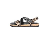 Blowfish Sandalette Lance Damen Leopard/Schwarz flacher Absatz Größe 36