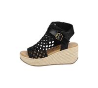 Blowfish Malibu Damen Lorrah Keilsandalen, Schwarz, Mittel Fit, EU 41
