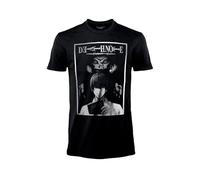 BLT DISTRIBUTION SRL T-Shirt Death Note Schwarz T-Shirt Light Yagami Ryuk Erwachsene Unisex, Schwarz , XL