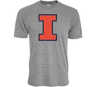 Blue 84 Herren Tri-Blend T-Shirt Vintage Icon Heather Grey, Ohio State Buckeyes, L