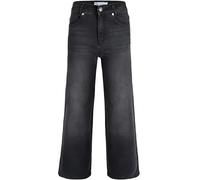 Blue Effect Wide Leg Jeans mit Label-Patch in Black, Größe 146