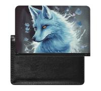 Blue Fox Reisepasshülle, Premium-PU-Leder, Reisepass-Schutzhülle, Unisex, Reiseutensilien, Dokumenten-Organizer für Urlaub, Geschäftsreisen