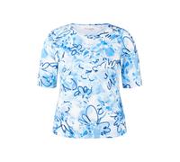 Rabe T-Shirt Gemustert - Rundhals, Kurzarm