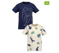 Blue Seven 2er Set: Shirts in Dunkelblau - Größe 122 | Kinder Oberteile