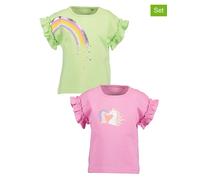 Blue Seven 2er Set: Shirts in Grün - Größe 98 | Kinder Oberteile