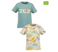Blue Seven 2er Set: Shirts in Hellblau - Größe 110 | Kinder Oberteile