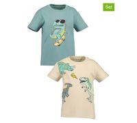 Blue Seven 2er Set: Shirts in Hellblau - Größe 128 | Kinder Oberteile