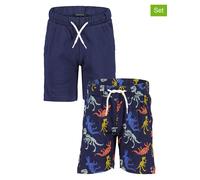 Sweatshorts BLUE SEVEN, Jungen, Gr. 98, N-Gr, multipack 1, Jersey, Obermaterial: 100% Baumwolle, bedruckt, Basic kniefrei, Hosen Sweatshorts (38238851-98) multipack 1
