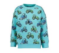 Sweatshirt BLUE SEVEN, Jungen, Gr. 122, blau (lagune), Sweatware, Obermaterial: 100% Baumwolle, bedruckt, Basic normal, Rundhals, Rippbündchen, Sweatshirts Sweatshirt (78825445-122) lagune