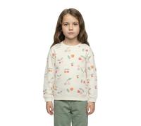 Sweatshirt BLUE SEVEN, Mädchen, Gr. 134, sanftes weiß, Sweatware, Obermaterial: 100% Baumwolle, bedruckt, Basic normal, Rundhals, Rippbündchen, Sweatshirts Sweatshirt (88705010-134) sanftes weiß