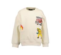 Sweatshirt BLUE SEVEN, Jungen, Gr. 104, stein, Sweatware, Obermaterial: 100% Baumwolle, bedruckt, unifarben, Basic normal, Rundhals, Rippbündchen, Sweatshirts Sweatshirt (87068366-104) stein