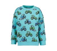Sweatshirt BLUE SEVEN, Jungen, Gr. 128, lagune, Sweatware, Obermaterial: 100% Baumwolle, bedruckt, Basic normal, Rundhals, Rippbündchen, Sweatshirts Sweatshirt (78825445-128) lagune