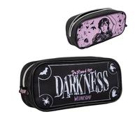 Blue Sky Studios Wednesday Federmäppchen Gifts Merchandise Merch Kleine Reisetasche zum Tragen von Schreibwaren, Stiften, Schulbedarf, Make-up - Dunkelheit, Mehrfarbig, Wednesday