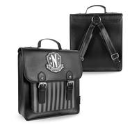 Blue Sky Studios Wednesday Umhängetasche, großer Rucksack für Arbeit oder Schulbedarf, lizenziertes Mittwochs-Zubehör, mehrfarbig