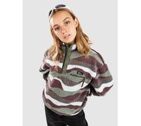 Blue Tomato Wavy Polar Teddy Half-Zip Fleece Pullover moss waves Damen Gr. L