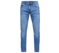 Slim-fit-Jeans RUSTY NEAL "MELVIN", Herren, Gr. 34, Länge 30, blau, 74% Baumwolle, 15% Polyester, 2% Elasthan, 9% Viskose, unifarben, lang, Jeans Slim-fit-Jeans, mit Slim Fit-Passform (55194462-34) bl