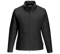 Blue Wave Damen Fleecejacke Leah mit Stehkragen - Jacke mit windfestem Tafetta-Innenfutter in Schwarz Größe 36