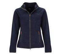 Blue Wave Damen Fleecejacke Marcy in moderner Streifenoptik - Jacke mit Stehkragen in Marine Größe 46