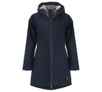 Blue Wave Damen Funktionsparka Nicola mit Fellimitat - Funktionsjacke wasserdicht, winddicht, atmungsaktiv in Marine Größe 42