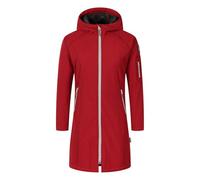 Blue Wave Damen Softshellparka Mareike mit Fleece-Futter - Wasserdichter Softshell-Mantel mit Kapuze in Granat Rot Größe 42