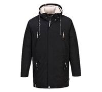 Blue Wave Herren Funktionsparka Jacke Kuddel - Parka Winterjacke Outdoorjacke Funktionsjacke in Schwarz Größe 3XL