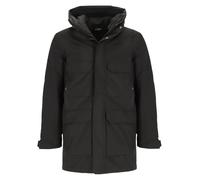 Blue Wave Herren Funktionsparka Marten mit Steppfutter - Wasserdichte Funktionsjacke mit Kapuze in Schwarz Größe XL