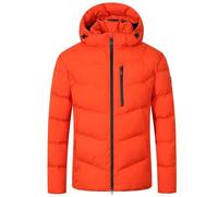 Blue Wave Herren Steppjacke Jesper - Jacke gesteppt mit abhnehmbarer Kapuze in Orange Größe 3XL
