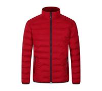 Blue Wave Herren Steppjacke Maximilian in Daunenoptik - Gesteppte Jacke mit Stehkragen in Rot Größe S