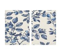 Blueberry Reisepasshülle mit Blumenmuster, ultradünn, PU-Leder, Reisedokumenten-Organizer, kompakt, Premium, internationaler US-Pass, Schutzhülle für Damen und Herren