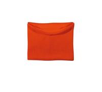 BLUECHOLON Halswärmer aus Fleece, weich und robust, aus 100 % Acryl, fluoreszierende Farbe mit hoher Sichtbarkeit, Neon-Orange, One size