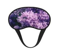 Blühende Schlafmaske mit violettem Blumendruck, Augen-Schlafmaske für Damen und Herren, für totale Dunkelheit, reduziert geschwollene Augenmaske