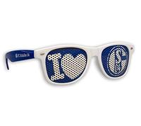 Blueprint Cologne FC Schalke 04 Sonnenbrille S04 Fanbrille verschiedene Varianten (I Love Weiß)