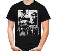 Blues Brothers Männer und Herren T-Shirt | Dan Aykroyd Film | M2 (3XL, Schwarz)