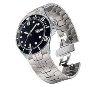 Blueshaweu 22mm Armband Kompatibel Für Casio MDV106 Watch, Classic hohe Qualität Edelstahl Uhrenarmband Kompatibel Kompatibel mit Casio MDV106-1AV / MDV107 (Titan)
