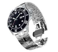 Blueshaweu 22mm Armband Kompatibel Für Casio MDV106 Watch, Classic hohe Qualität Edelstahl Uhrenarmband Kompatibel Kompatibel mit Casio MDV106-1AV / MDV107 (Silber)