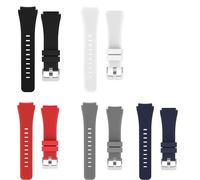 Blueshaweu 22mm Armband Kompatibel Für Casio Watch, Sport Silikon Ersatz Uhrenarmband Kompatibel mit Casio MDV106-1AV / MDV107 / MTP-VD01 (5 pack)