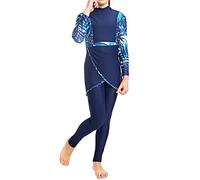 BlueSnow Muslimische Badeanzüge für Mädchen Kinder Burkini Full Cover Bademode Kostüm Badeanzug(XXL,Y4)
