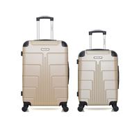 BLUESTAR BLUESTAR - 2er-Pack: Mittelgroßer Koffer und Handgepäck OTTAWA - beige