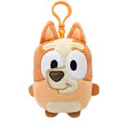Bluey 90282 Bingo Mini-Plüsch-Schlüsselanhänger mit Taschenclip, mehrfarbig, Einheitsgröße, mehrfarbig, Einheitsgröße, mehrfarbig, One size